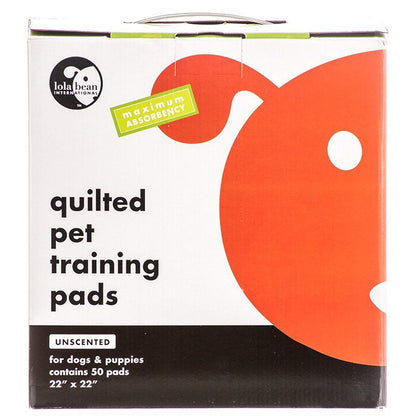 Lola Bean Quilted Pet Training Pads-Dog-Lola Bean-22" Long x 22" Wide (50 Pack)-