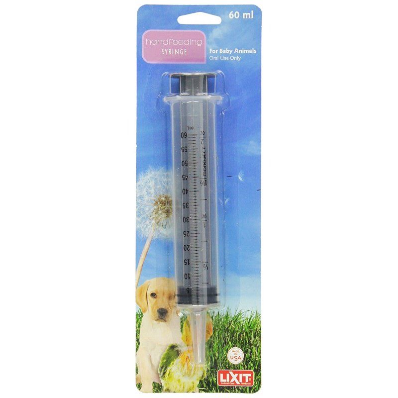 Lixit Hand Feeding Syringe for Baby Animals-Dog-Lixit-60 ml Hand Feeding Syringe-