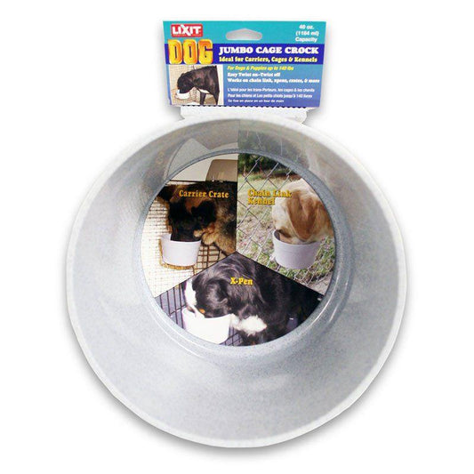 Lixit Quick Lock Crock Hanging Feeder-Dog-Lixit-Jumbo (40 oz)-