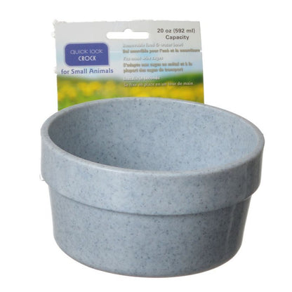 Lixit Quick Lock Crock Granite Color Hanging Feeder-Bird-Lixit-20 oz-
