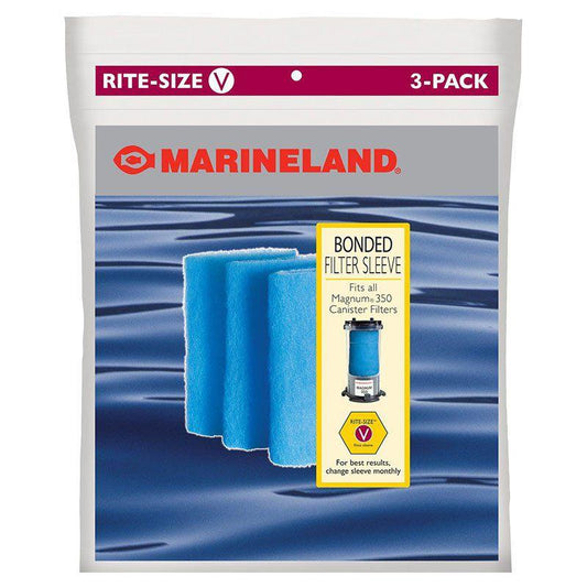 Marineland Rite-Size V Bonded Fiber Sleve-Fish-Marineland-350 Micron - 3 Pack-