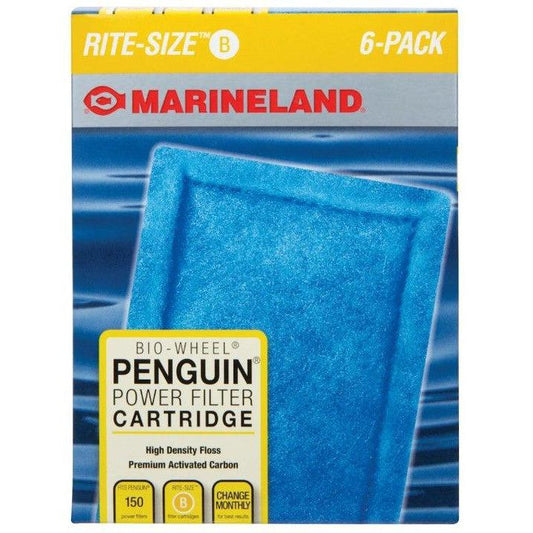 Marineland Size-Rite B Size Cartridges-Fish-Marineland-Penguin 110B, 125B & 150B (6 Pack)-