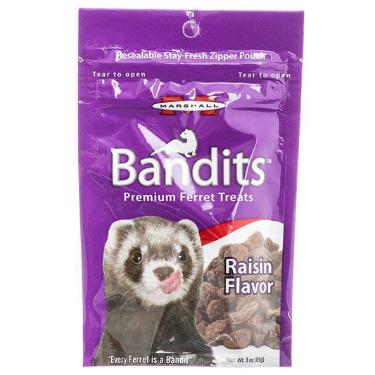 Marshall Bandits Premium Ferret Treats - Rasin Flavor-Small Pet-Marshall-3 oz-