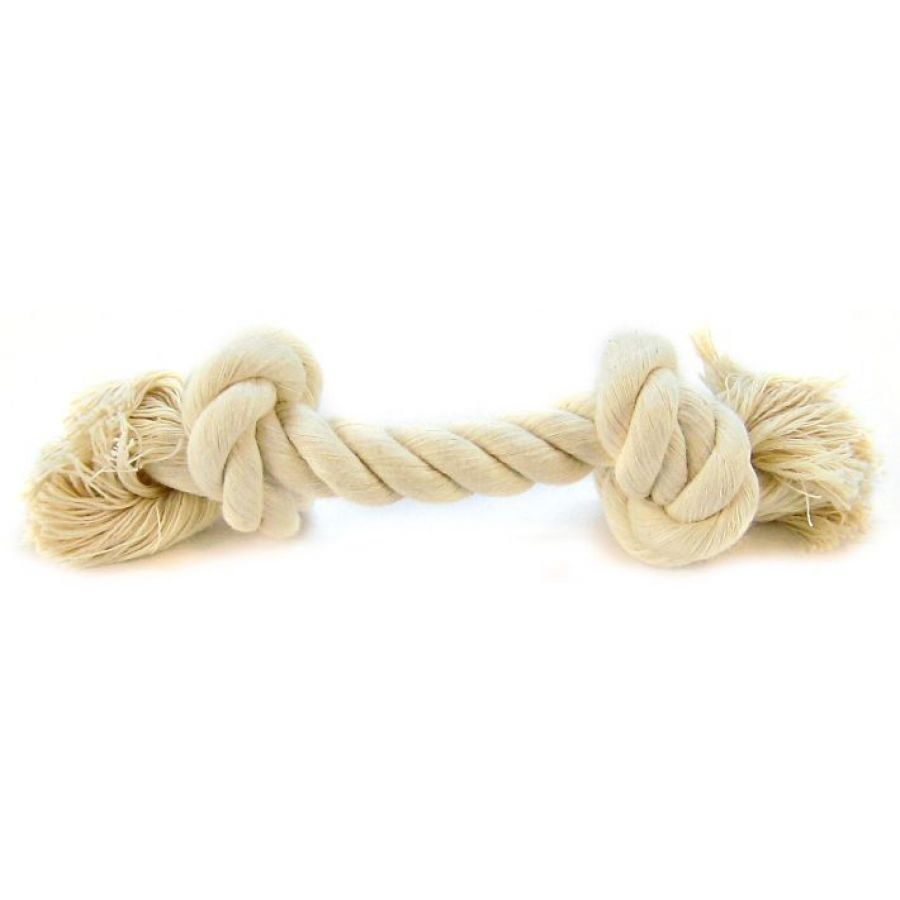 Flossy Chews Rope Bone - White-Dog-Mammoth-Mini (6" Long)-