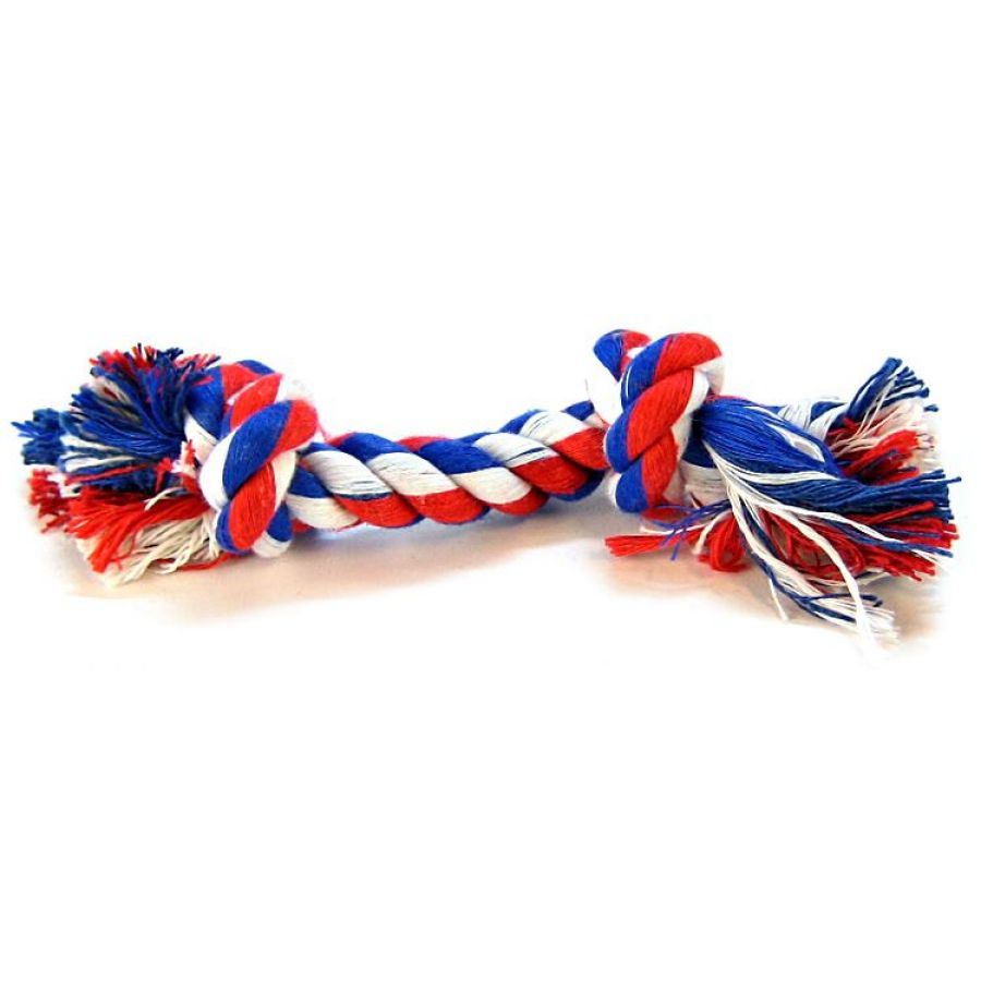 Flossy Chews Colored Rope Bone-Dog-Mammoth-Mini (6" Long)-