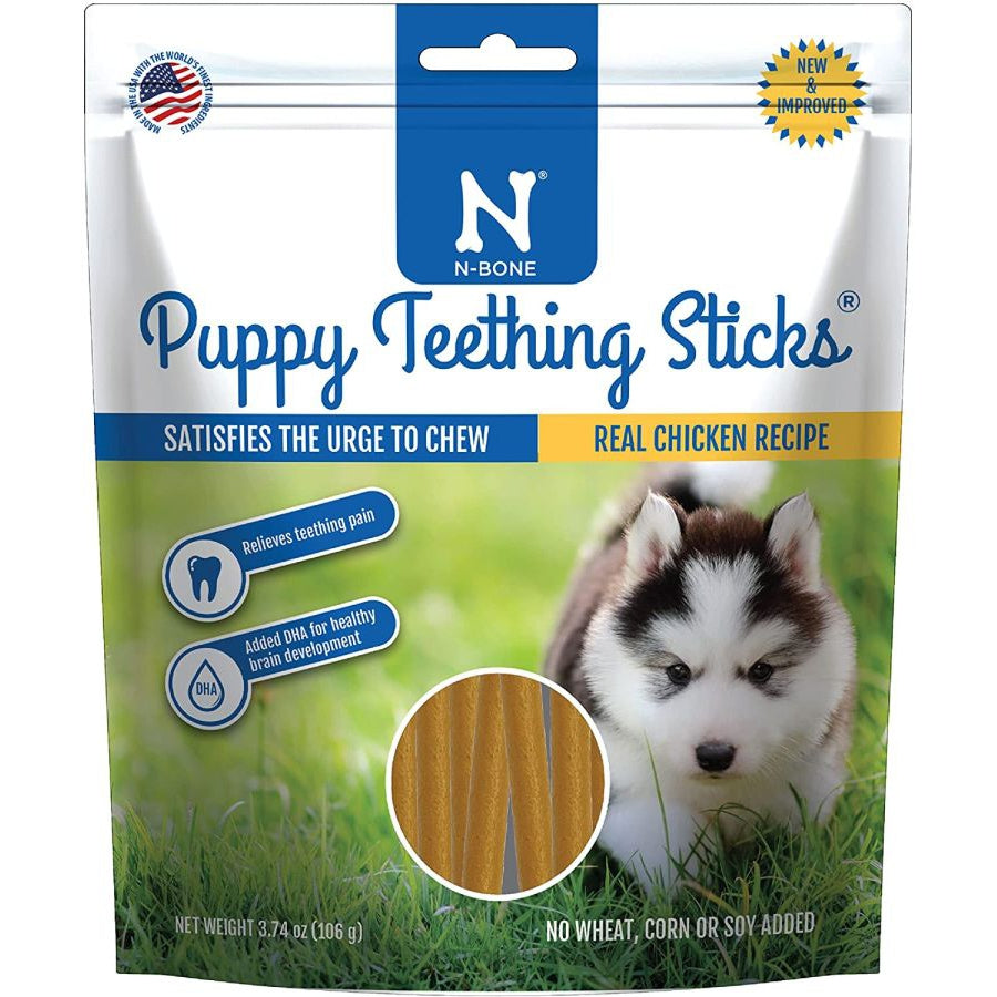 N-Bone Puppy Teething Treats - Chicken Flavor-Dog-N-Bone-3.74 oz-