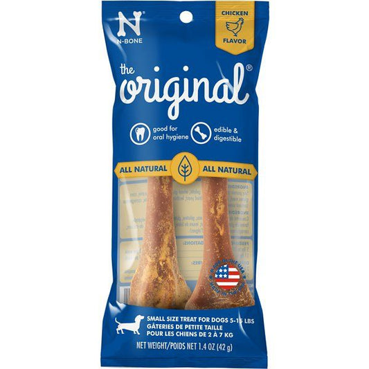 N-Bone The Original Chew Bone - Chicken Flavor-Dog-N-Bone-Small - Dogs 5-15 lbs (2 Pack)-