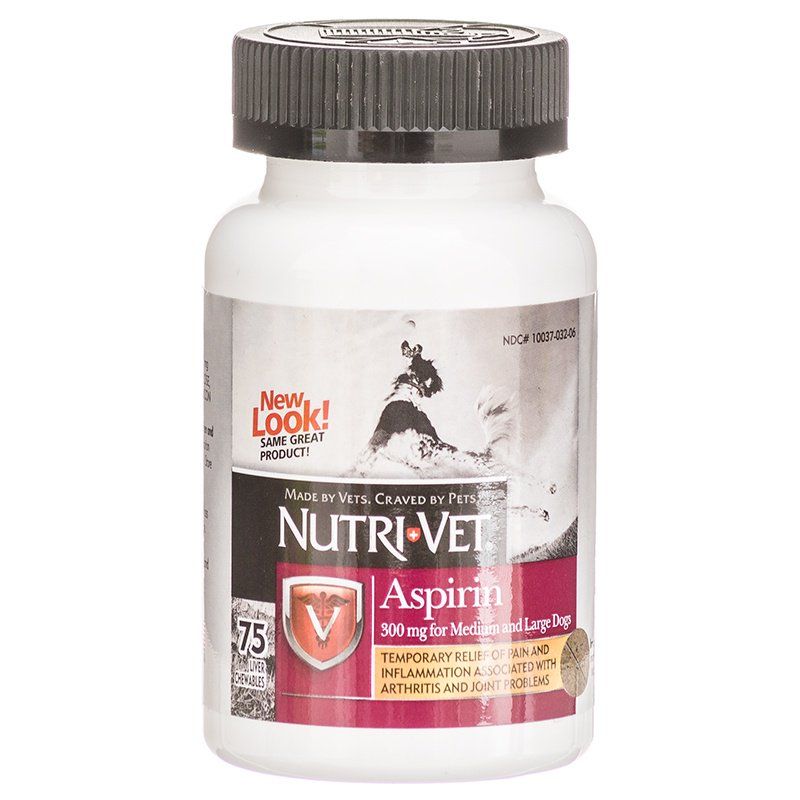 Nutri-Vet Aspirin for Dogs-Dog-Nutri-Vet-Large Dogs over 50 lbs - 75 Count (300 mg)-