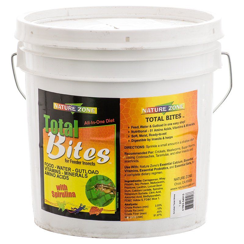 Nature Zone Total Bites for Feeder Insects-Reptile-Nature Zone-1 Gallon (Solid)-