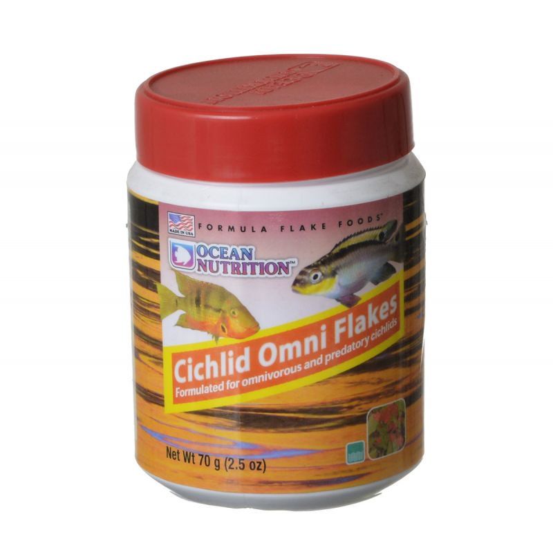 Ocean Nutrition Cichlid Omni Flakes-Fish-Ocean Nutrition-2.5 oz-