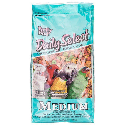 Pretty Bird Daily Select Premium Bird Food-Bird-Pretty Pets-Medium (3 lbs)-