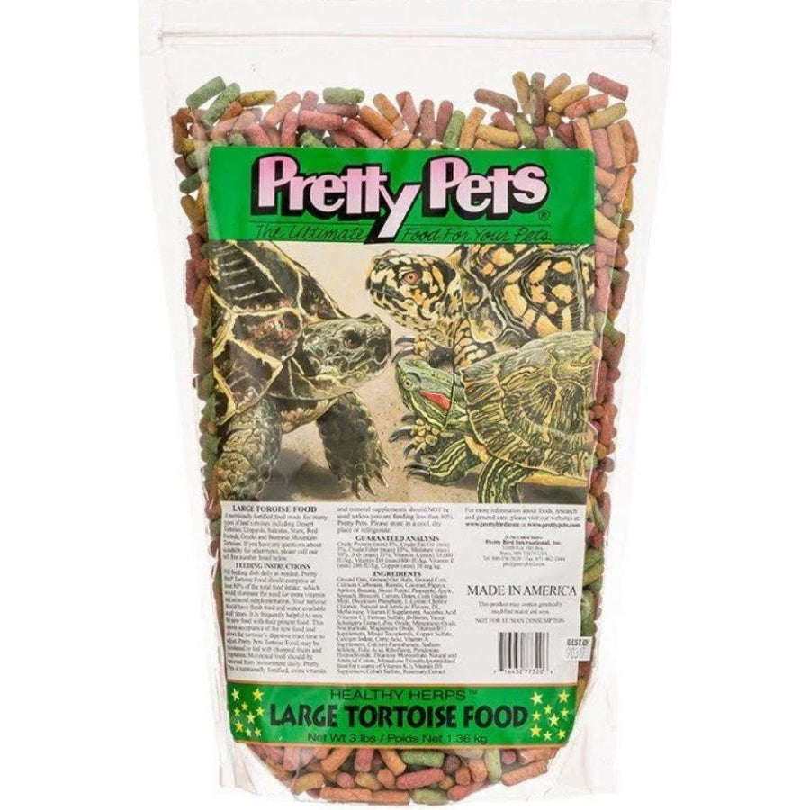 Pretty Pets Large Tortoise Food-Reptile-Pretty Pets-3 lbs-