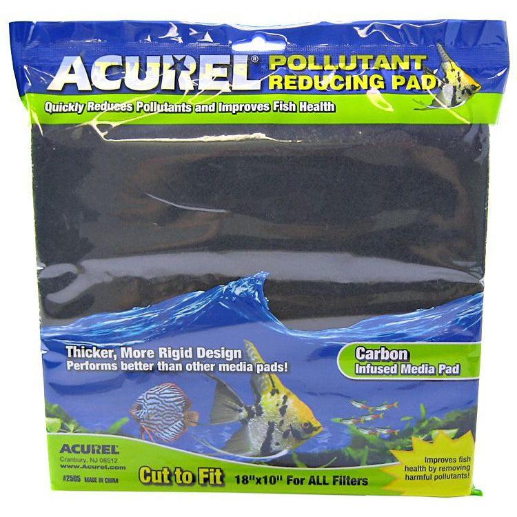 Acurel Pollutant Reducing Pad - Carbon Infused-Fish-Acurel-18" Long x 10" Wide-