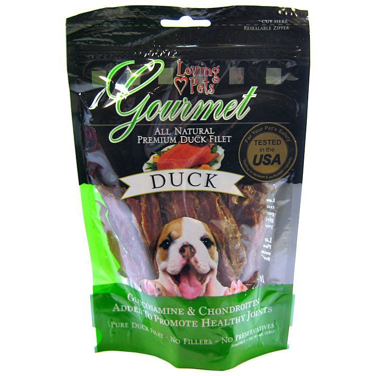 Loving Pets Gourmet Duck Chew Strips-Dog-Loving Pets-3 oz-