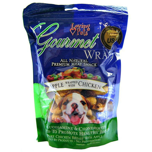 Loving Pets Gourmet Apple & Chicken Wraps-Dog-Loving Pets-6 oz-