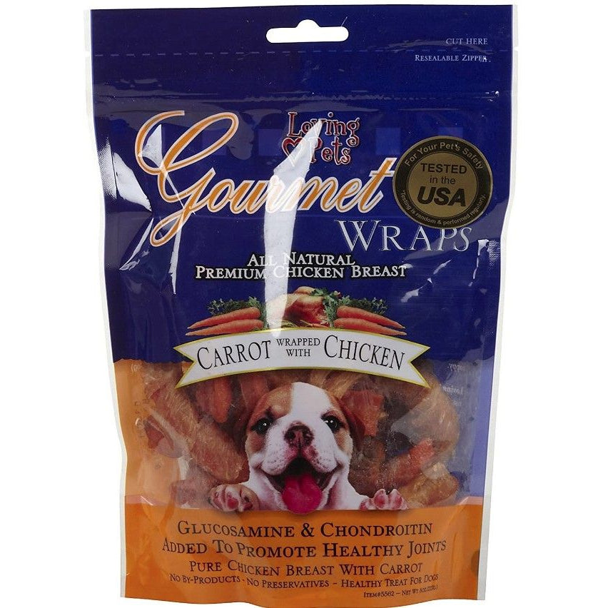 Loving Pets Gourmet Carrot & Chicken Wraps-Dog-Loving Pets-6 oz-