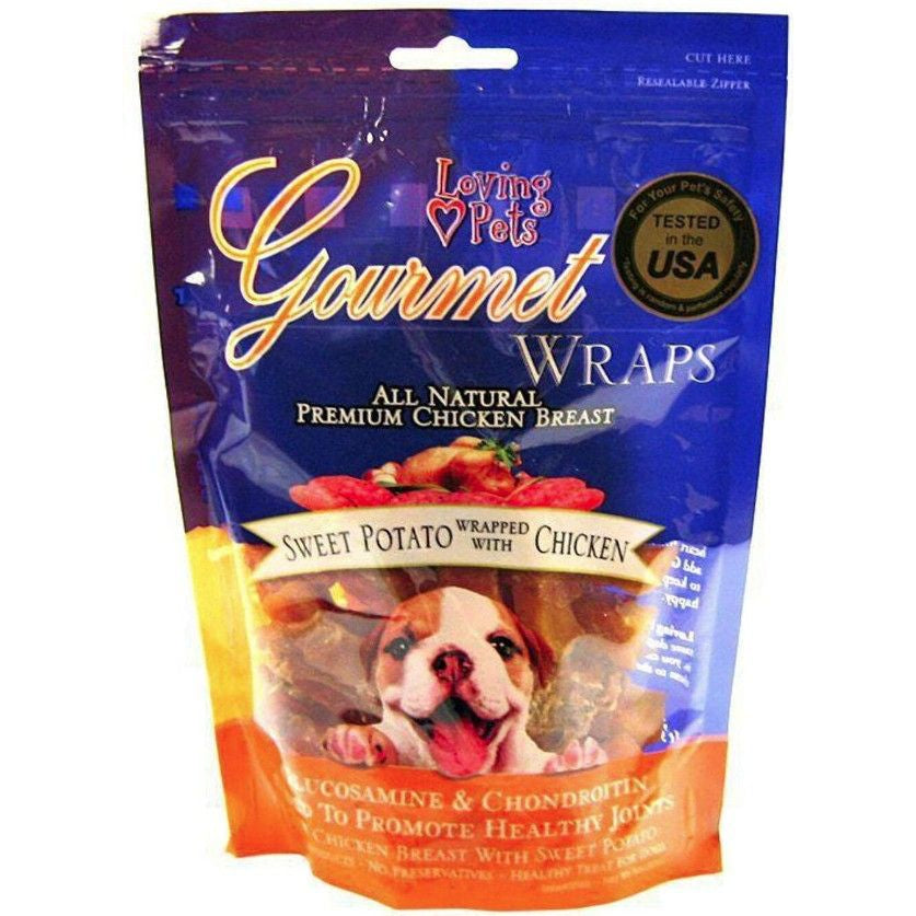 Loving Pets Gourmet Sweet Potato & Chicken Wraps-Dog-Loving Pets-8 oz-