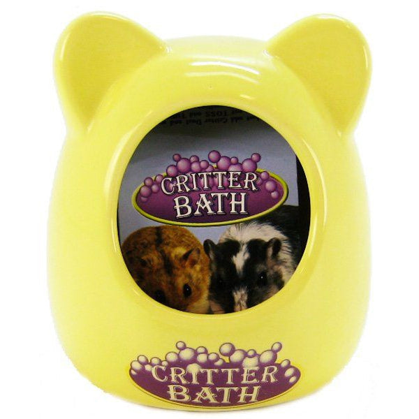 Kaytee Critter Bath - Ceramic-Small Pet-Kaytee-Assorted Colors - (3.5"L x 3.5"W x 4.25"H)-