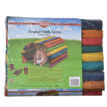 Kaytee Tropical Fiddle Sticks Flexible Hide Out-Small Pet-Kaytee-Large (18"L x 10"W)-