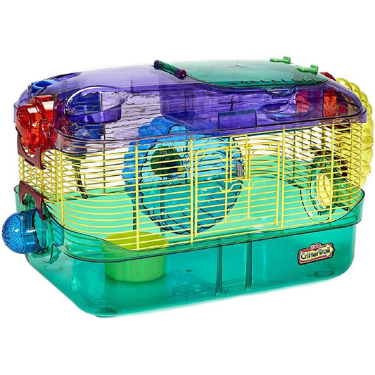 Kaytee CritterTrail One Level Habitat - Multi Colored-Small Pet-Kaytee-16"L x 10.5"W x 11"H-