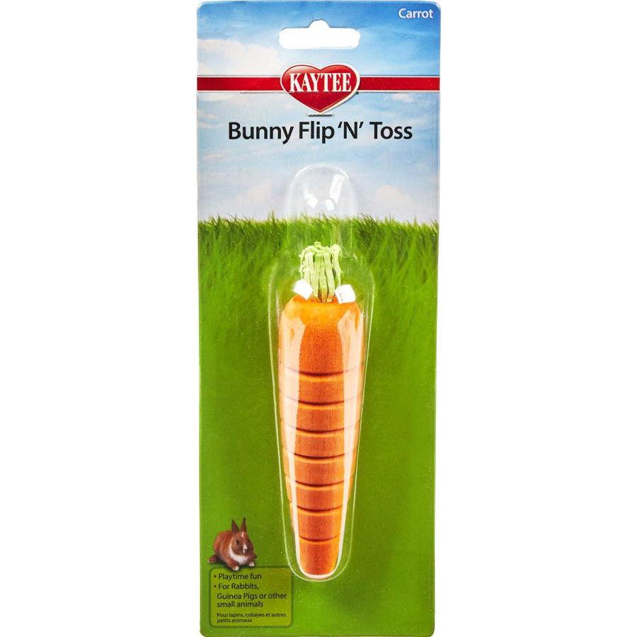 Kaytee Bunny Flip'N' Toss Toy-Small Pet-Kaytee-1 Pack - (1.25"L x 1.25"W x 6"H)-