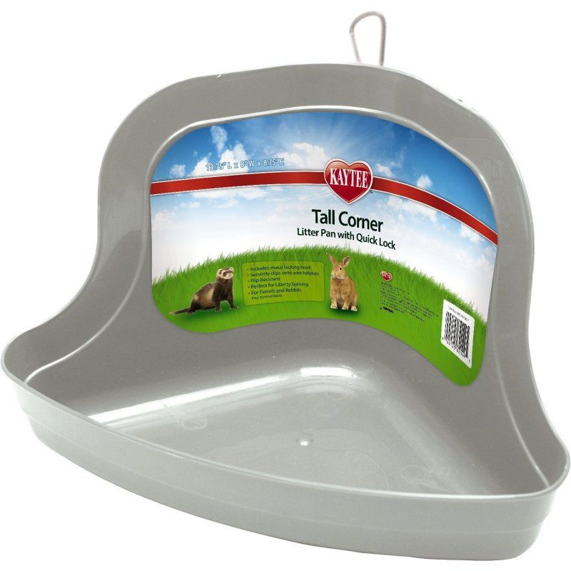 Kaytee Hi Corner Litter Pan-Small Pet-Kaytee-Tall (13.75"L x 8"W x 8.75"H)-