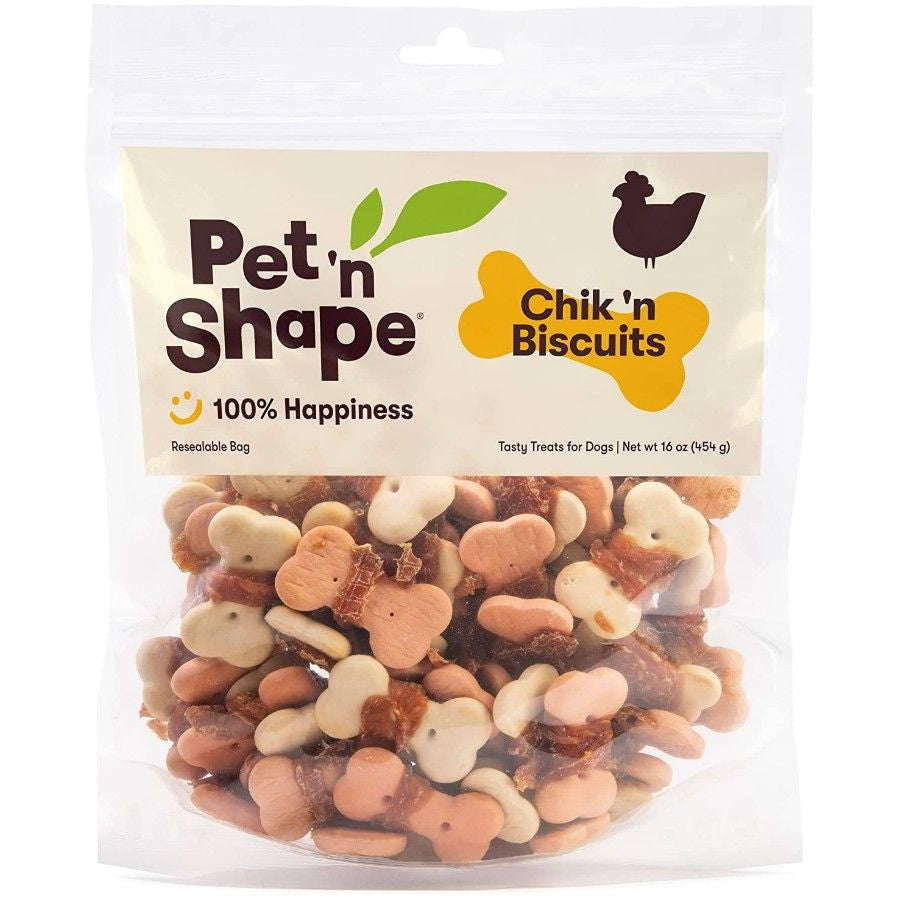 Pet 'n Shape Chik 'n Biscuits Dog Treats-Dog-Pet 'n Shape-16 oz-