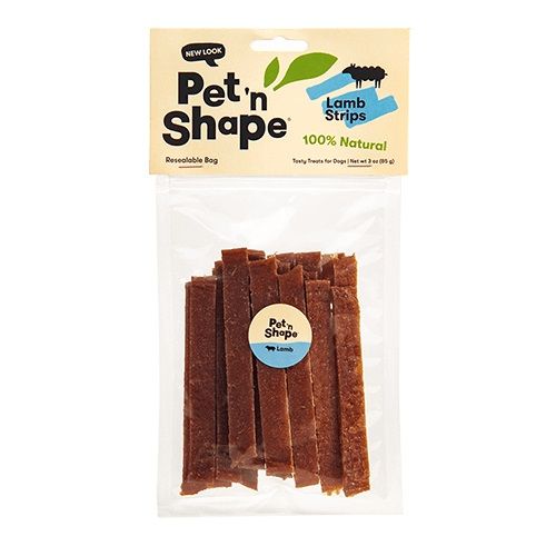 Pet 'n Shape Lamb Strips Dog Treat-Dog-Pet 'n Shape-3 oz-