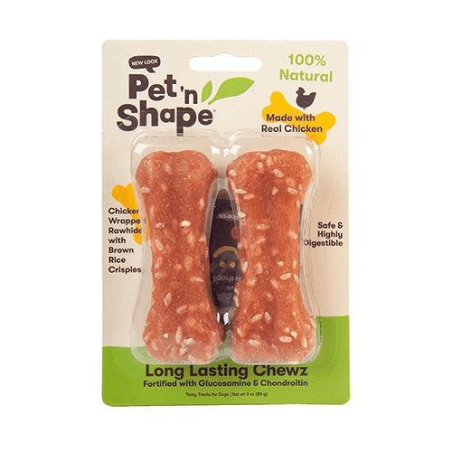 Pet 'n Shape Long Lasting Chewz Bone-Dog-Pet 'n Shape-4" Long (2 Pack)-