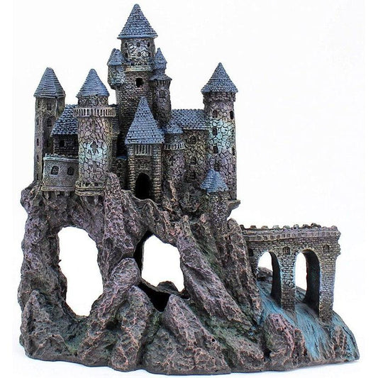 Penn Plax Dark Castle Aquarium Decor-Fish-Penn Plax-12"L x 8.5"W x 14"H-