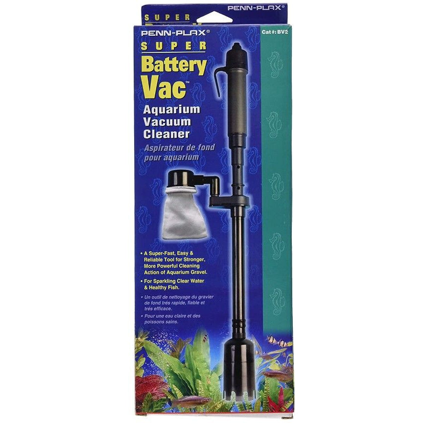 Penn Plax Super Battery Vac Aquarium Vacuum Cleaner-Fish-Penn Plax-Super Battery Powered Aquarium Vacuum-