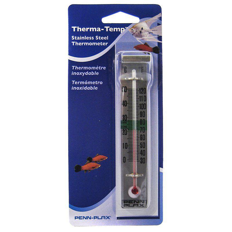 Penn Plax Therma-Temp Sainless Steel Thermometer-Fish-Penn Plax-Stainless Steel Thermometer-