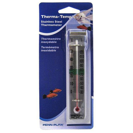 Penn Plax Therma-Temp Sainless Steel Thermometer-Fish-Penn Plax-Stainless Steel Thermometer-