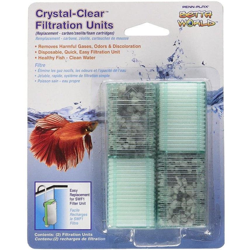 Penn Plax Smallworld Replacement Filtration Units-Fish-Penn Plax-2 Pack-