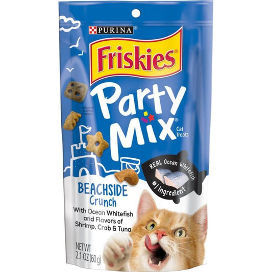 Friskies Party Mix Beachside Crunch Cat Treats-Cat-Friskies-2.1 oz-