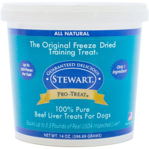 Stewart Pro-Treat 100% Pure Beef Liver for Dogs-Dog-Stewart-14 oz-