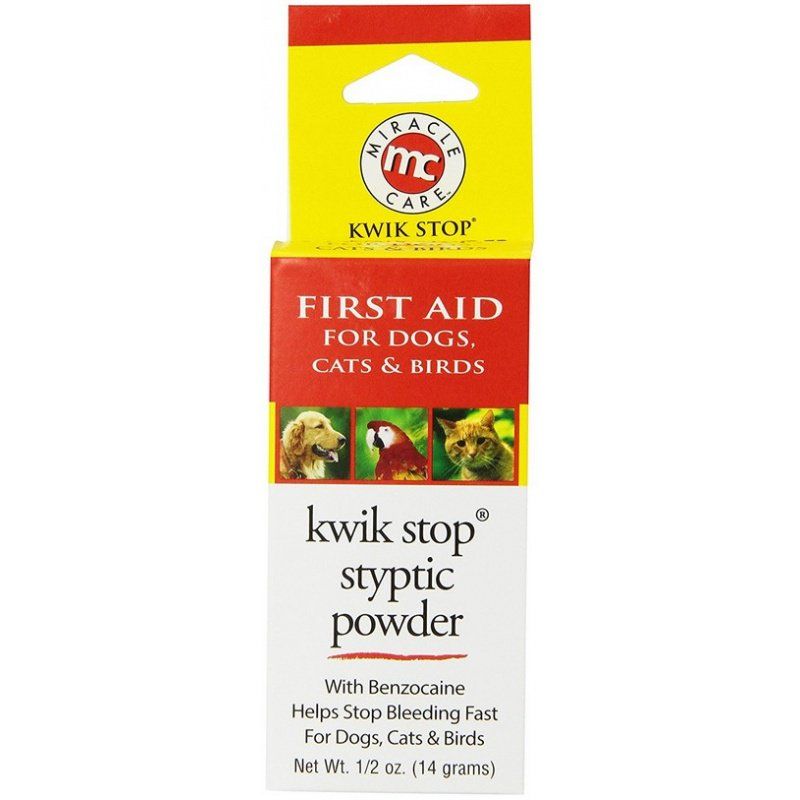 Gimborn Kwik Stop Styptic Powder-Dog-Miracle Care-.5 oz-