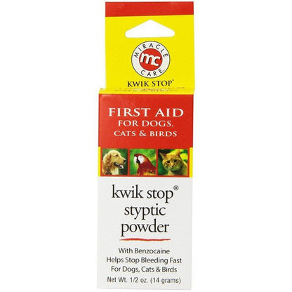 Gimborn Kwik Stop Styptic Powder-Dog-Miracle Care-.5 oz-