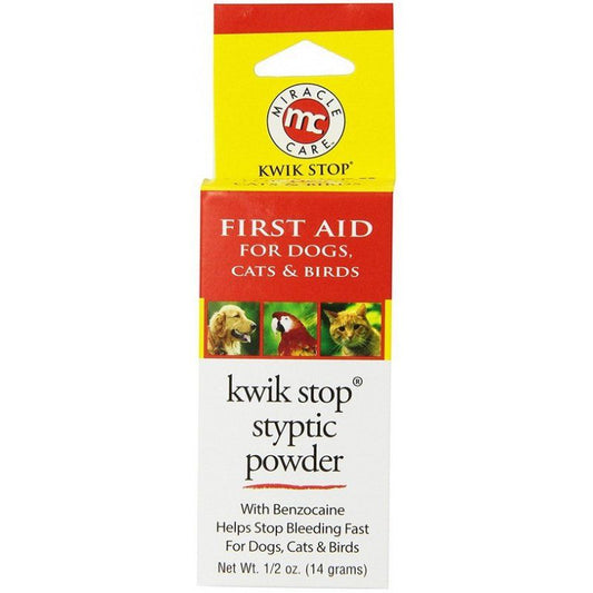 Gimborn Kwik Stop Styptic Powder-Dog-Miracle Care-.5 oz-