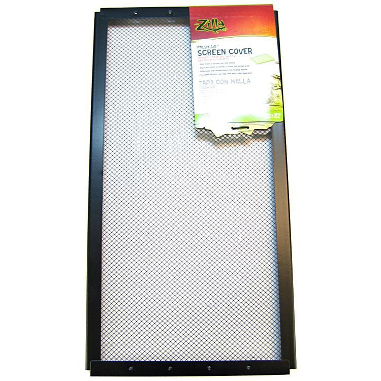 Zilla Fresh Air Fine Mesh Screen Cover-Reptile-Zilla-10 Gallon Tank (20" Long x 10" Wide)-