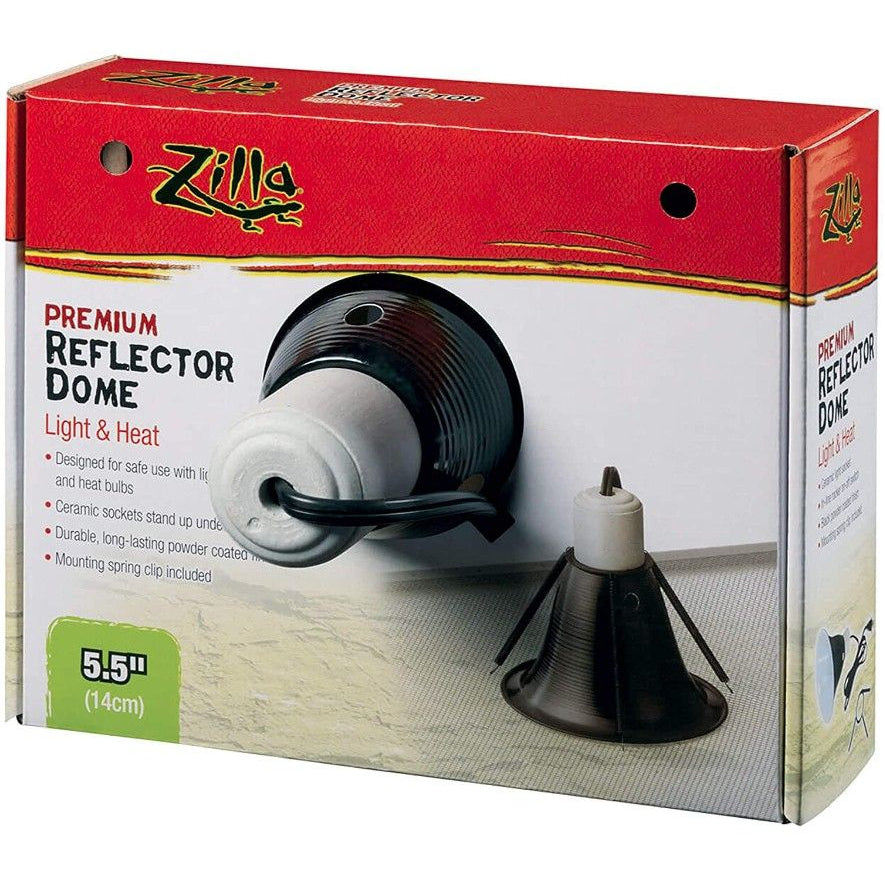 Zilla Premium Reflector Dome - Light & Heat-Reptile-Zilla-5.5"-