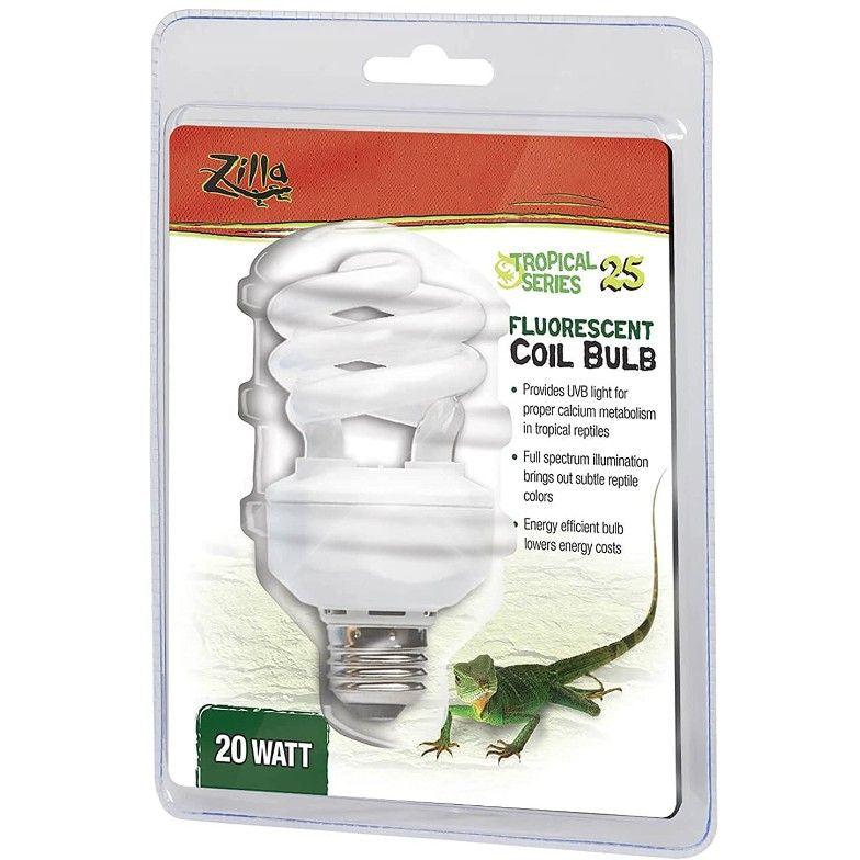 Zilla Tropical UV Coil Lamp-Reptile-Zilla-20 Watts-