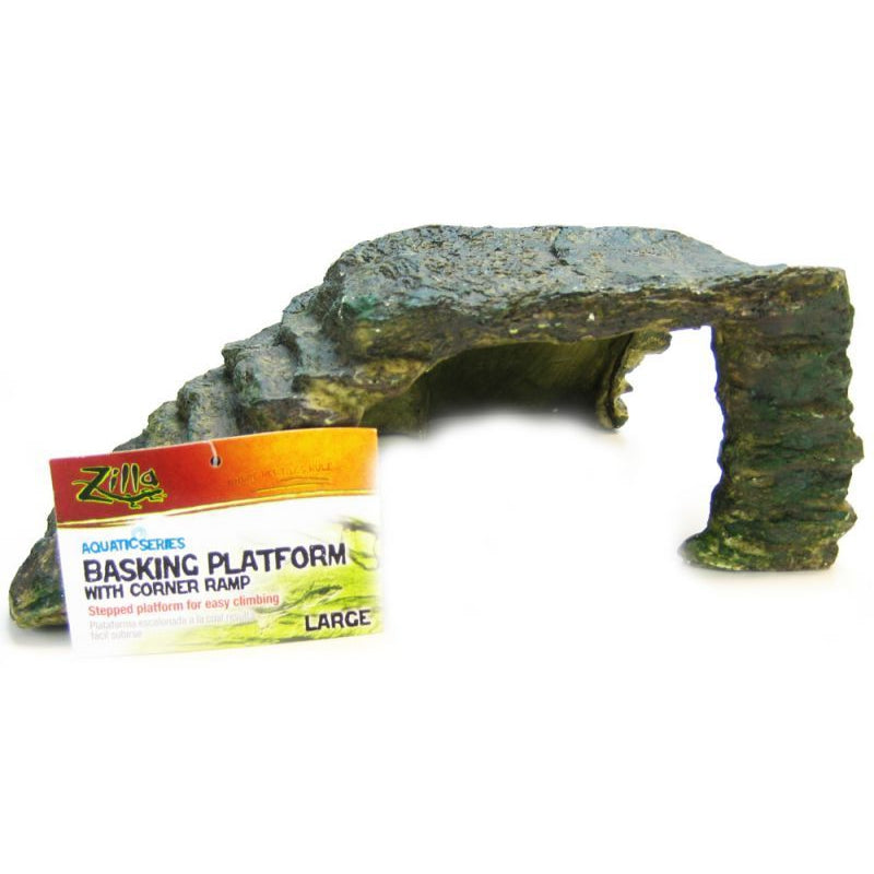 Zilla Corner Cave/Basking Platform-Reptile-Zilla-Large (10.5"L x 8.75"W x 4"H)-