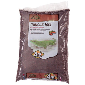 Zilla Lizzard Litter Jungle Mix - Fir & Sphagnum Peat Moss-Reptile-Zilla-4 Quarts-