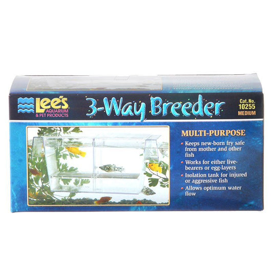 Lees 3-Way Breeding Tank-Fish-Lee's-6.75"L x 3"W x 3"H-