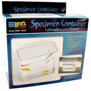 Lees Specimen Container Convalescent Home-Fish-Lee's-Large - 7"L x 3.25"W x 6"H-