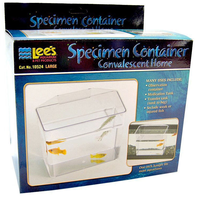 Lees Specimen Container Convalescent Home-Fish-Lee's-Large - 7"L x 3.25"W x 6"H-