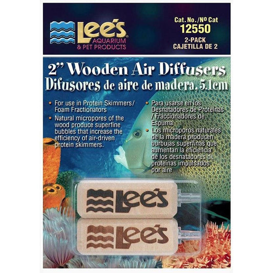 Lees Wood Airstone Air Diffuser-Fish-Lee's-2" Long (2 Pack)-