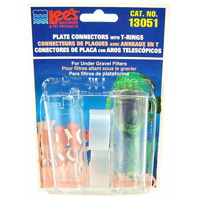 Lees Undergravel Elbow & Connector with T-Rings-Fish-Lee's-1" (2 Pack)-