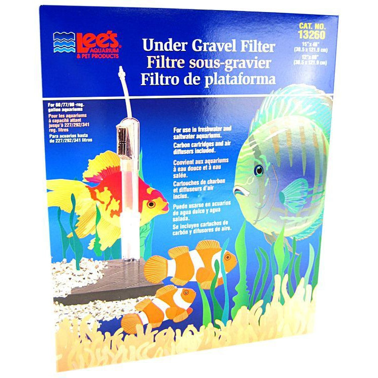 Lees Original Undergravel Filter-Fish-Lee's-48" Long x 15" Wide or 60" Long x 12" Wide (60-90 Gallons)-